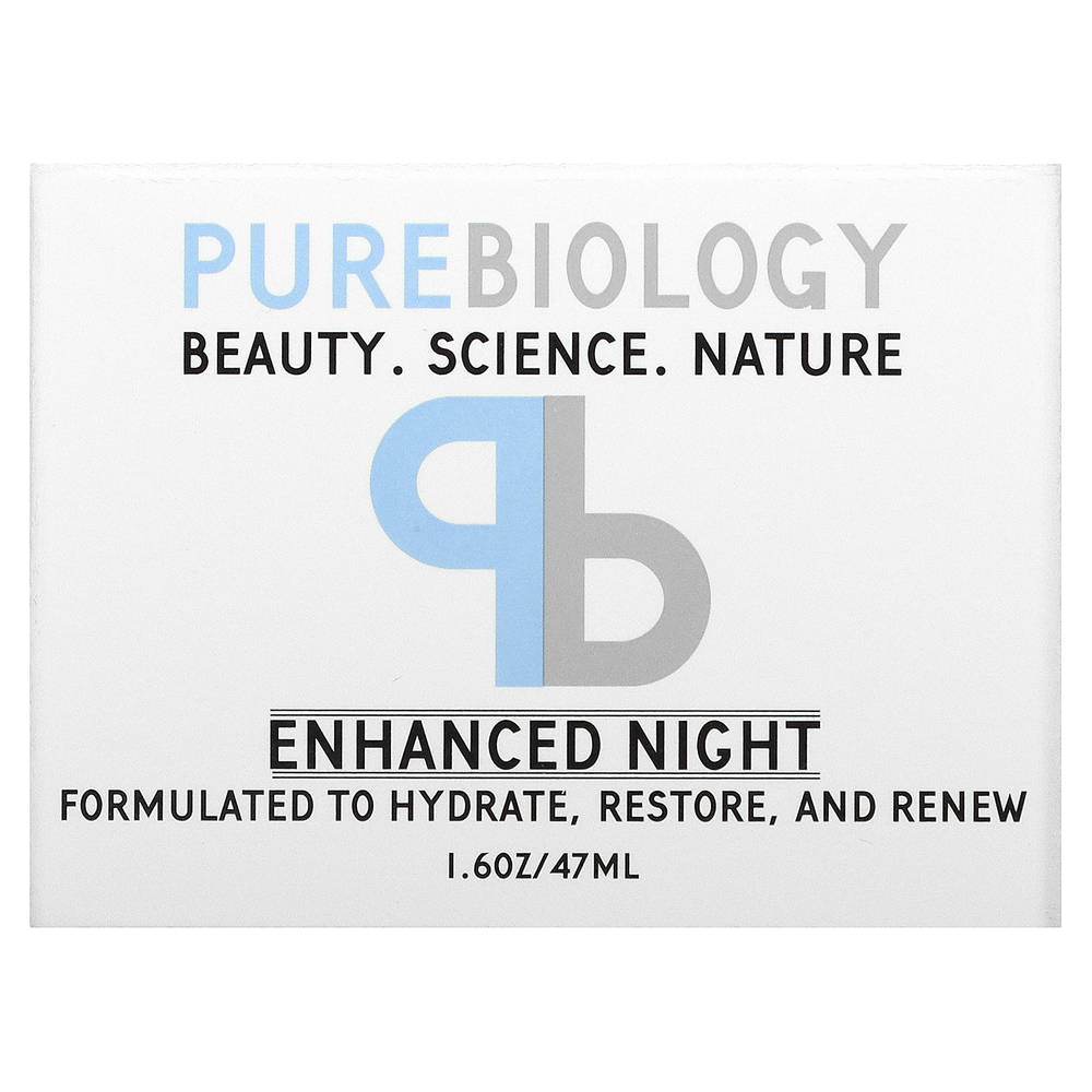 Pure Biology, Улучшенный ночной крем, 47 мл (1,6 унции)