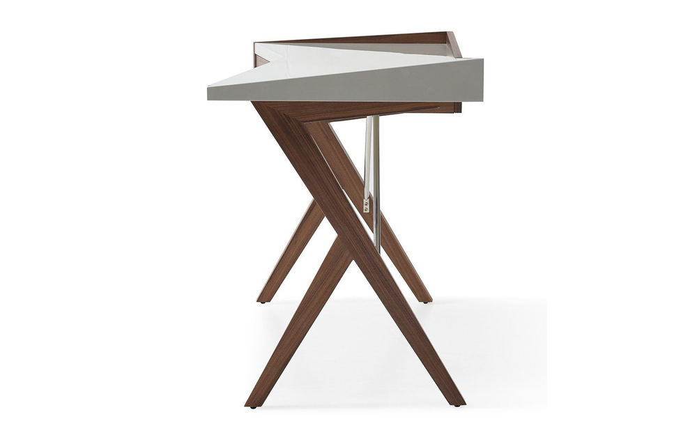 Стол письменный W-1010OT орех/бежевый