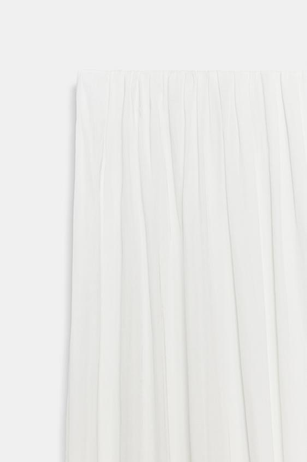 ZARA АТЛАСНЫЕ БРЮКИ СО СКЛАДКАМИ, ЖЕЛТОВАТО-БЕЛЫЙ