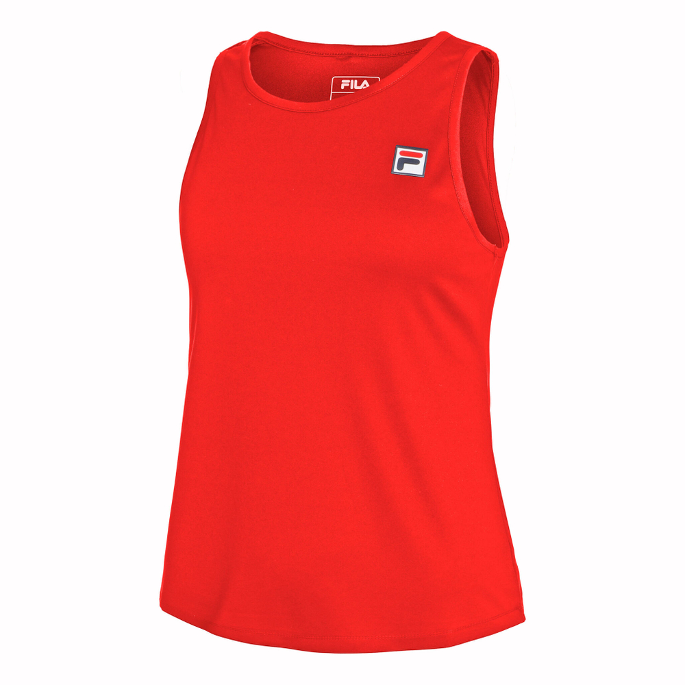 Женская теннисная майка Fila Alma Tank Top Women - Red, Dark Blue