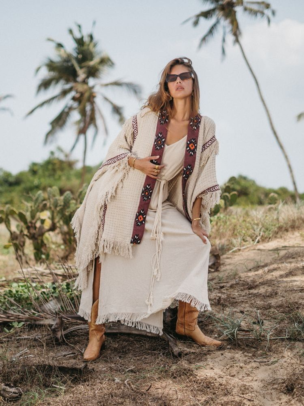 Берберское пончо-накидка