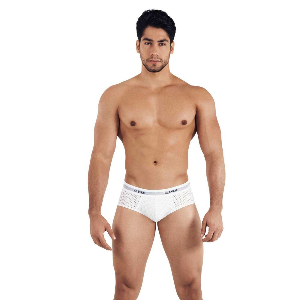 Мужские брифы белые Clever ALASKA PIPING BRIEF 032401