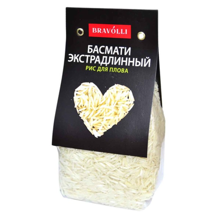 Рис Басмати экстрадлинный Bravolli 350 гр