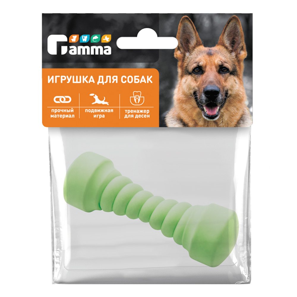 Игрушка из цельнолитой резины "Атлет", 160*50*50мм, Gamma