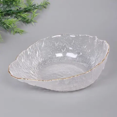 Салатник стеклянный «ICE CRYSTAL» 22см прозрачный