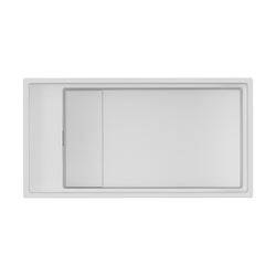 Кухонная мойка Omoikiri KINARU PRO 86-U/I WH 4997026 белая 82х46 см.