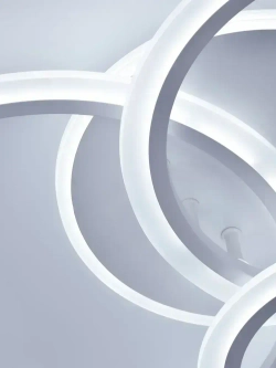 Люстра потолочная светодиодная с пультом ДУ Rivoli белая LED 100 Вт 3000 - 6000 К, светильник на кухню, в детскую, в спальню