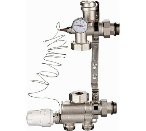 Насосно-смесительный узел (без насоса) нижнее подключение Grosseto 130 мм