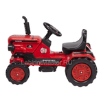 Детский Kreiss трактор с прицепом, красный, 6V