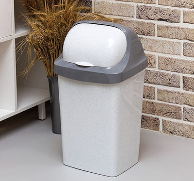 Контейнер для мусора с плавающей крышкой РОЛЛ ТОП 25л М2467