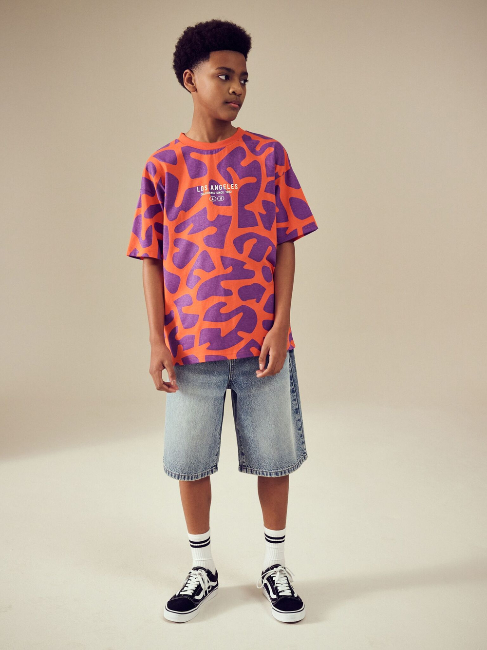 Футболка для мальчика Next AG3-604, Оранжевый, Фиолетовый