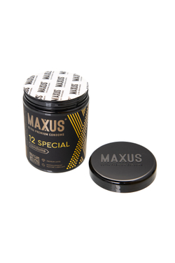 Презервативы MAXUS X-Edition Точечно-ребристые с железным кейсом, 12 шт