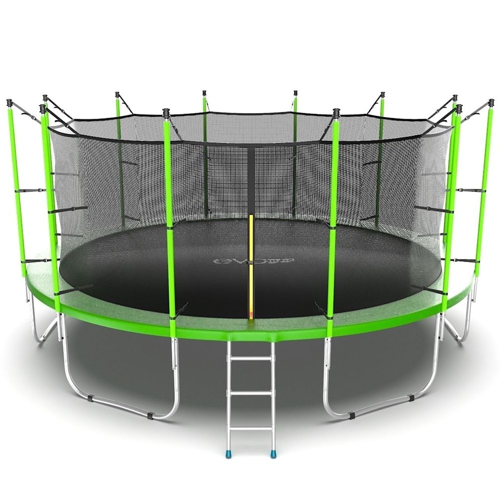 EVO JUMP Internal 16ft (Green) Батут с внутренней сеткой и лестницей, диаметр 16ft (зеленый)