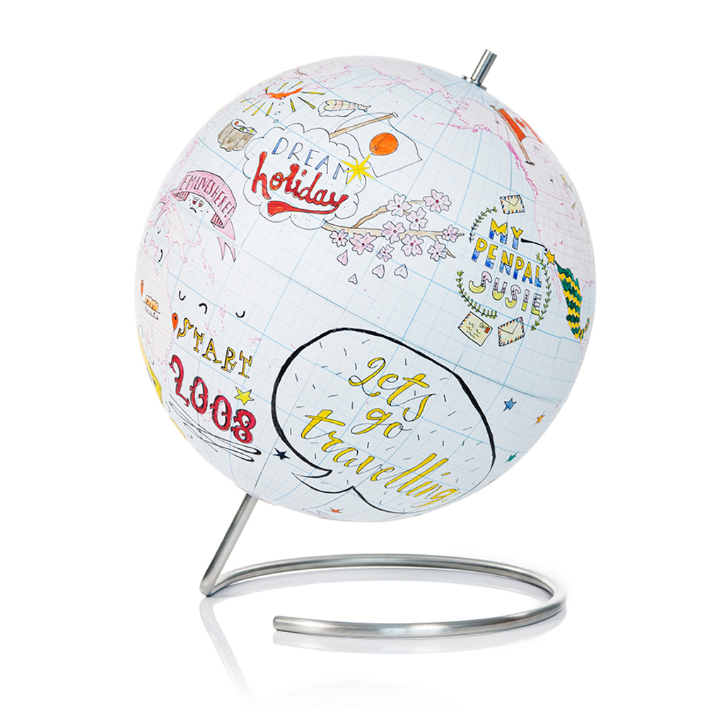 Глобус для разукрашивания Journal Ø15 см