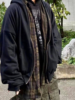 Зип худи с рубашкой Off Street