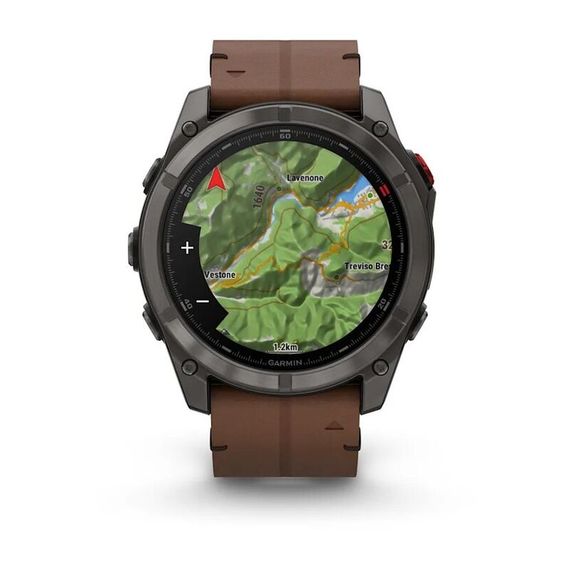 Умные часы Garmin Fenix 8 Pro 51mm Amoled Sapphire Titanium Carbon Grey Chestnut Leather