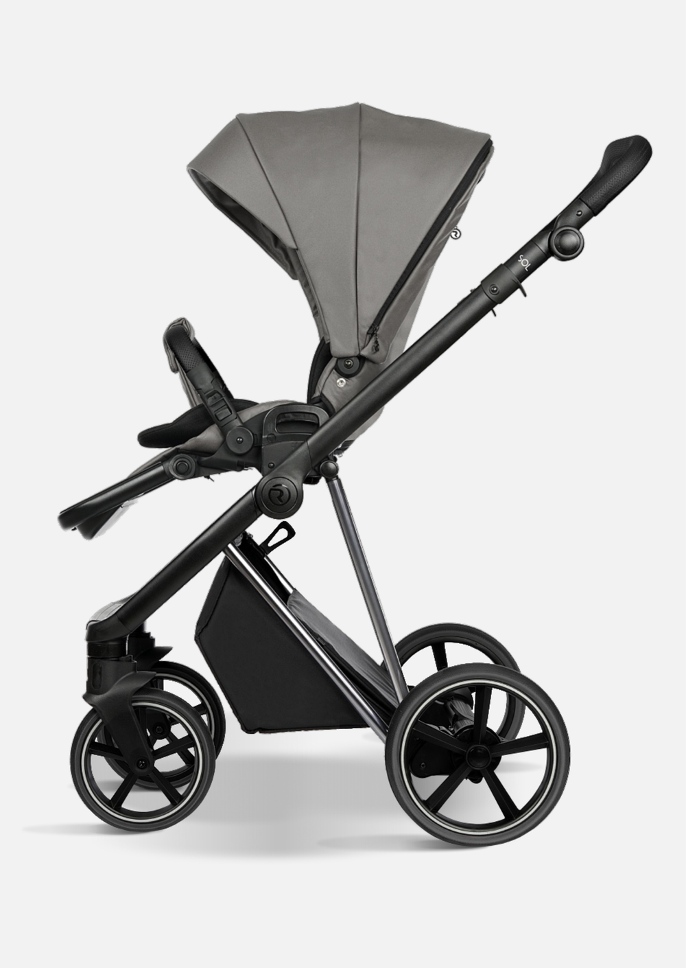 Roan Коляска 2 в 1 Sol Blue Tea Cappuccino