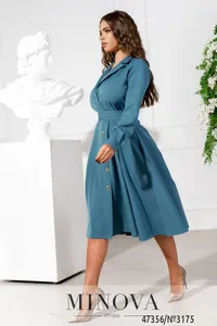 Платье 3175-серо-голубой Minova