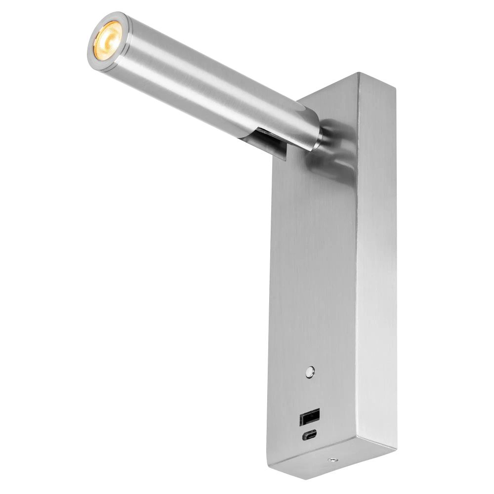 Citilux Декарт CL704432 LED USB Светильник с выключателем Матовый Хром