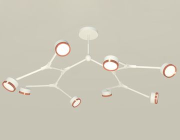 Комплект подвесного светильника 8*GX53 XB9059153/8 SWH/PPG белый песок/золото розовое полированное (C9059, N8126)Techno DIY System Complects Ambrella