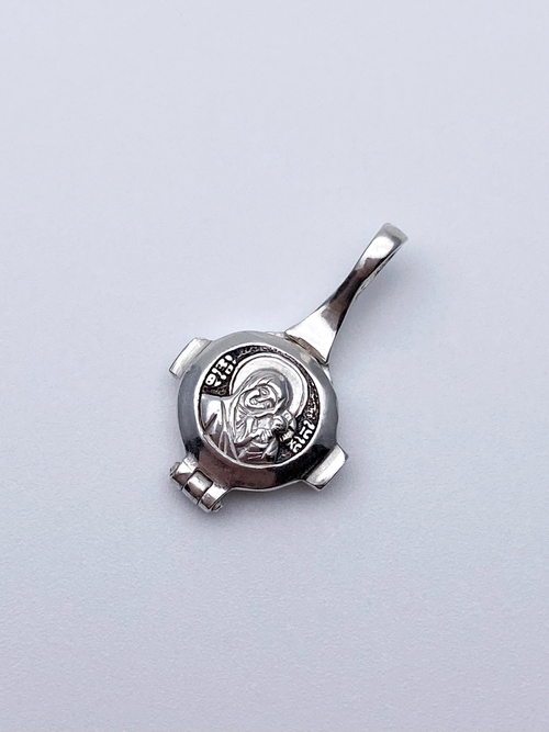 Ладанка из серебра/Чернение/Матрона