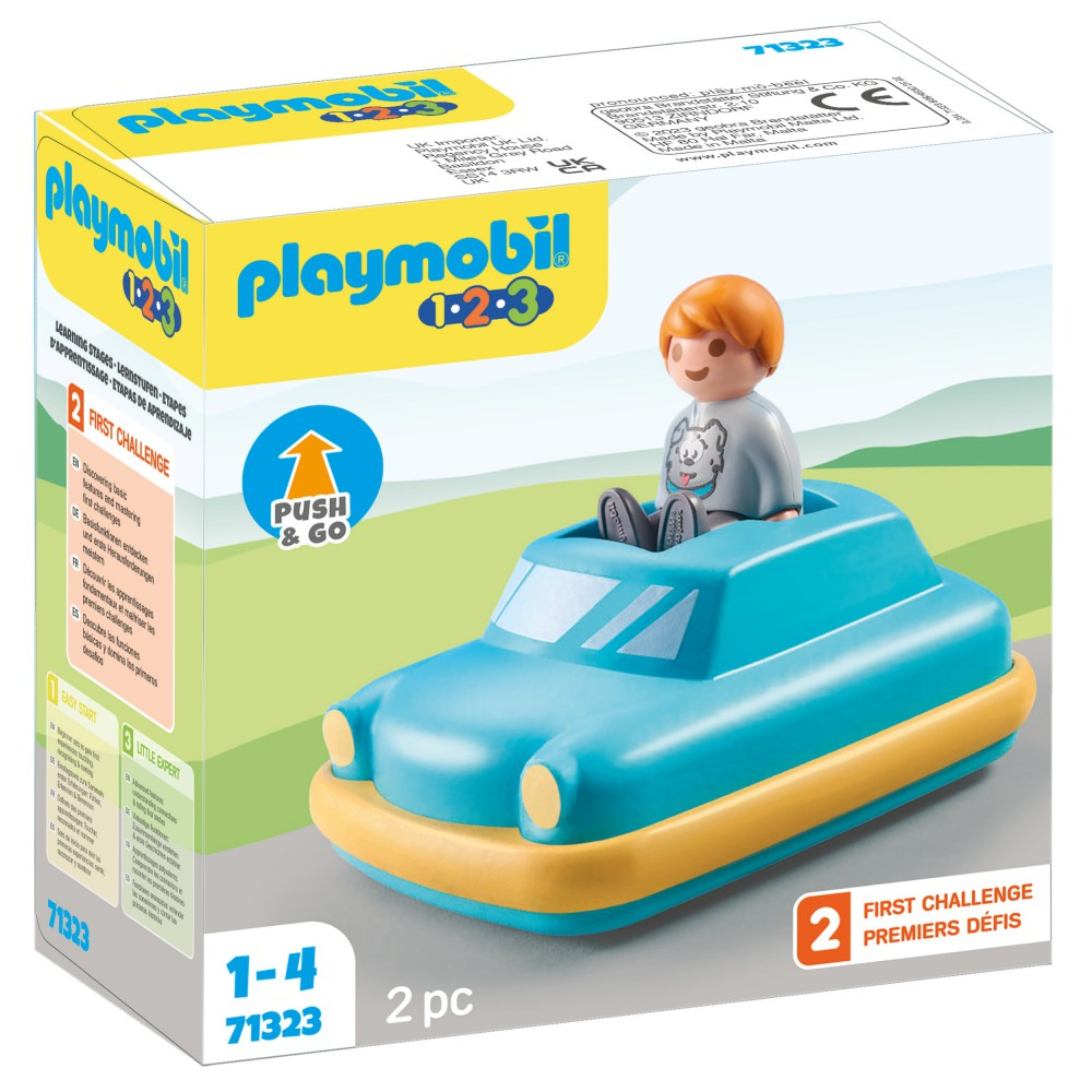 Playmobil - 1.2.3 Машинка Push & Go 71323