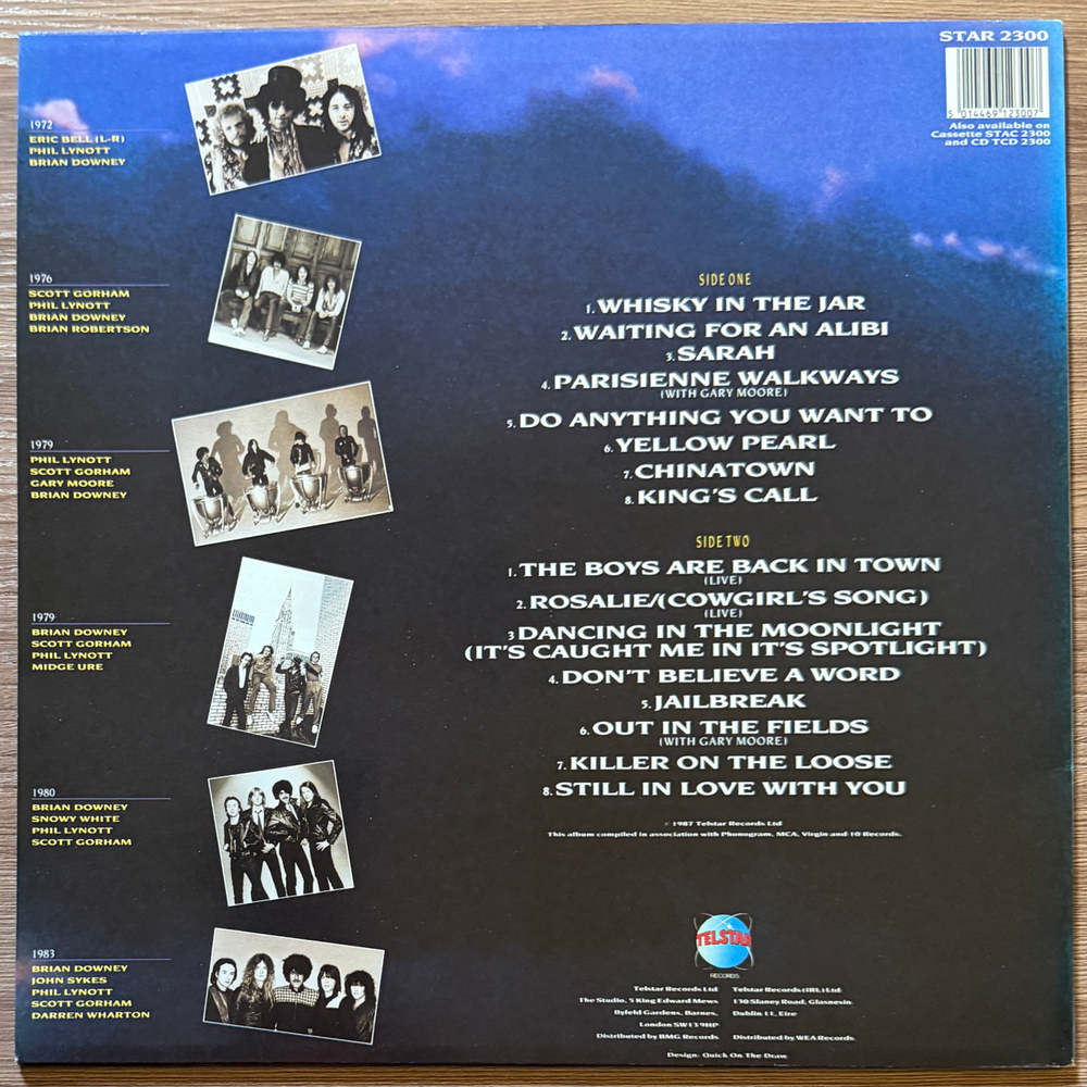 Phil Lynott And Thin Lizzy – The Best Of - Soldier Of Fortune (Англия 1987г.) Т
