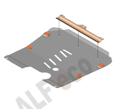 Защита картера и КПП (сталь 2 мм) для Chevrolet Malibu 2012-2016 (V - все) Alfeco.ALF0319st