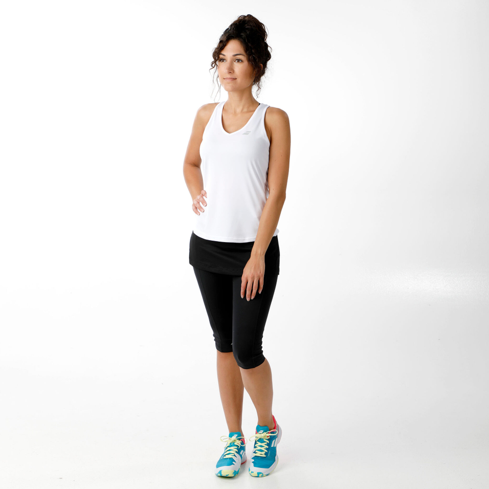 Женская теннисная майка Babolat Play Tank Top Women - White, Silver