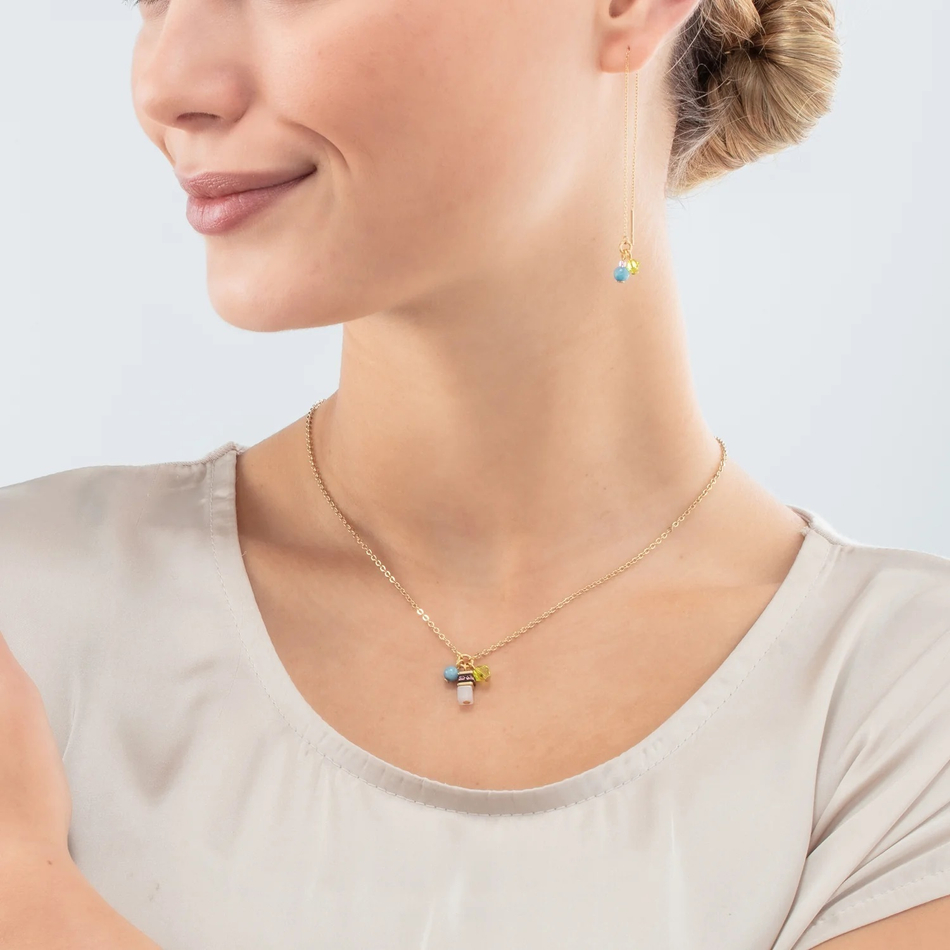 Серьги-пусеты Coeur de Lion Multicolour Pastel 1 4525/20-1522