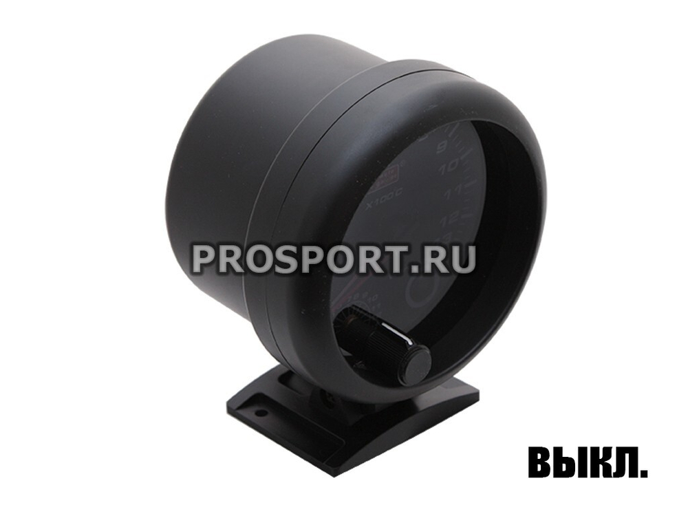 Указатель температуры выхлопных газов (95мм) внешняя вспышка, черный циферблат, супербелая подсветка