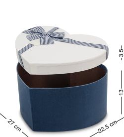 Packing Symphony WF-94-A Набор коробок из 3шт «Сердце» цв.син./молочн.