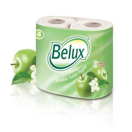 Бумага туал. 2 сл. BELUX яблоко 4 шт зелен.