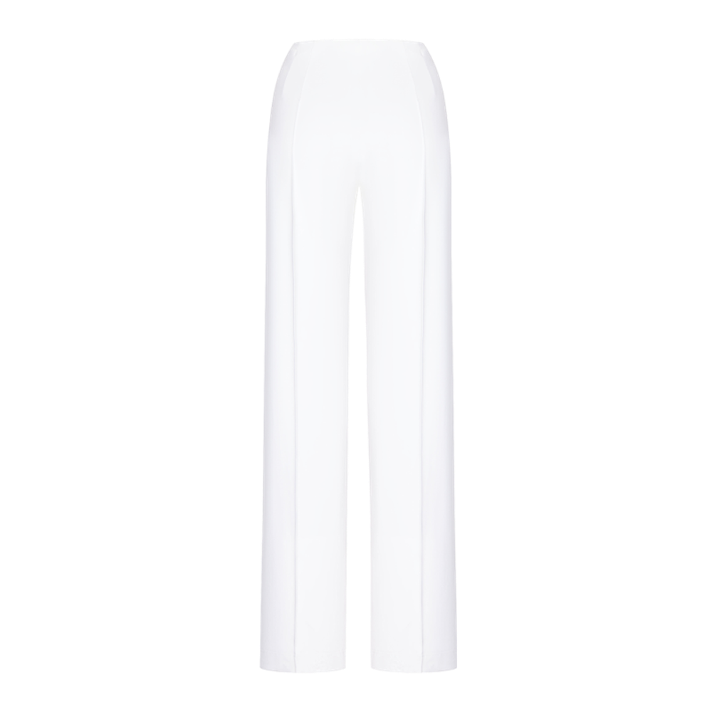 Брюки прямые из вискозы с эластичным поясом