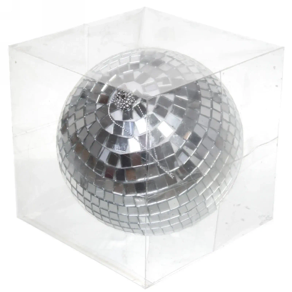 Новогодний шар 15 см «Shining Disco», Серебро