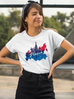 Футболка принт Россия