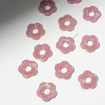 Подвеска "Незабудка", 26мм, сиреневый акрил