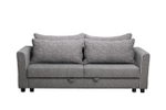 Диван Garda Decor Марко (Marco) трехмест. раскл., букле серый Flona-SER+Buta-SER 225*102*92 см