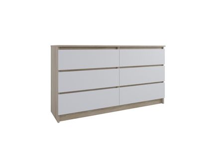 МС Мори Комод МК 1380.6 (МП/4) (Сонома/Белый), ДСВ-Мебель