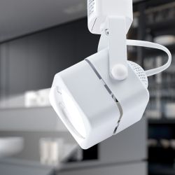 Трековый светильник однофазный ЭРА TR10-GU10 WH под лампу GU10 белый | Однофазные светильники под лампу