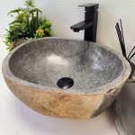 Раковина из речного камня RS-64112 (45*36*15) 0122