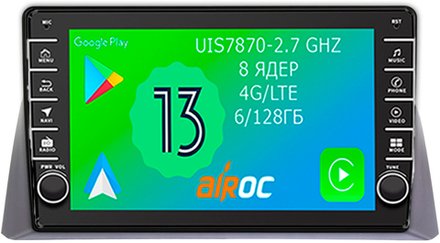 Магнитола для Honda Crosstour 2009-2013 (монохром) - Airoc AB-1905 (кнопки и крутилки), Android 13, TS20, 6/128Гб, SIM-слот, CarPlay