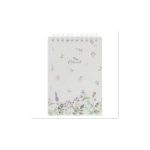 Блокнот А6 80 л., мягкий гребень, пластик, фольга, клетка, HATBER, NATURAL FLOWERS, 090108, 80Б6A1мс_33479