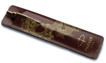Чехол Parker Dragon Special Edition из натуральной кожи, цвет Monochrome Brown с золотым тиснением