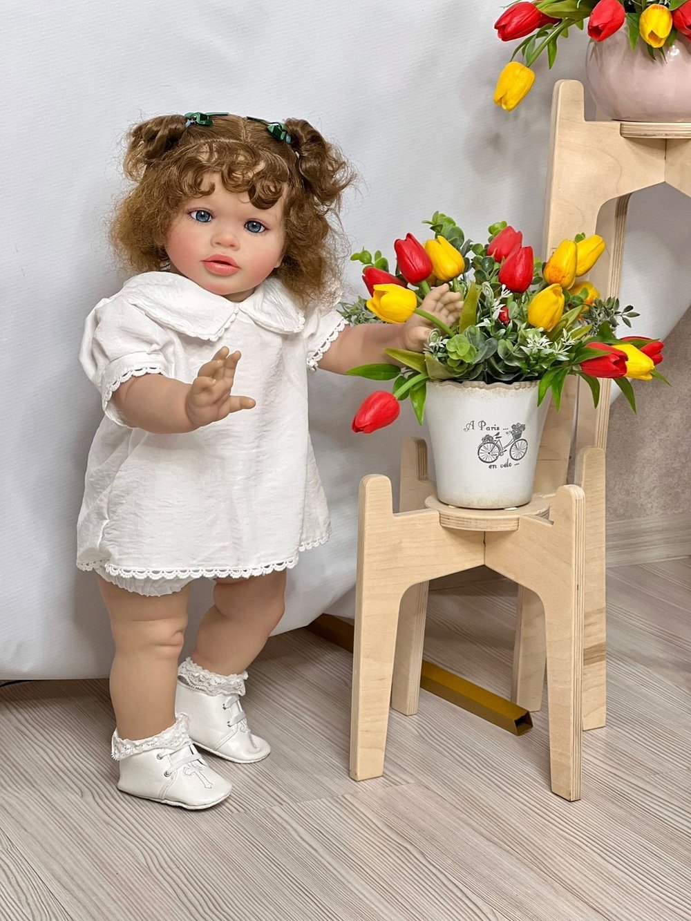 Кукла Реборн мягконабивная 65см в пакете (FA-804)