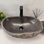 Раковина из речного камня RS63618 (55*33*15) 0122