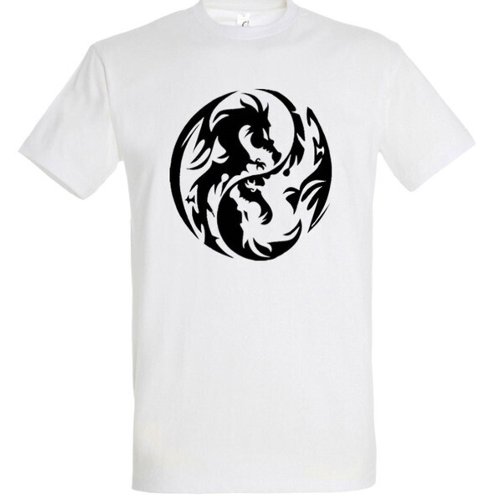 Футболка с принтом «Драконы Хгаардаса», цвет белый, р-р 54