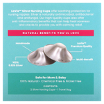 LaVie, Успокаивающие серебряные чашки для кормления, средство для здоровья, размер 2, набор из 3 предметов