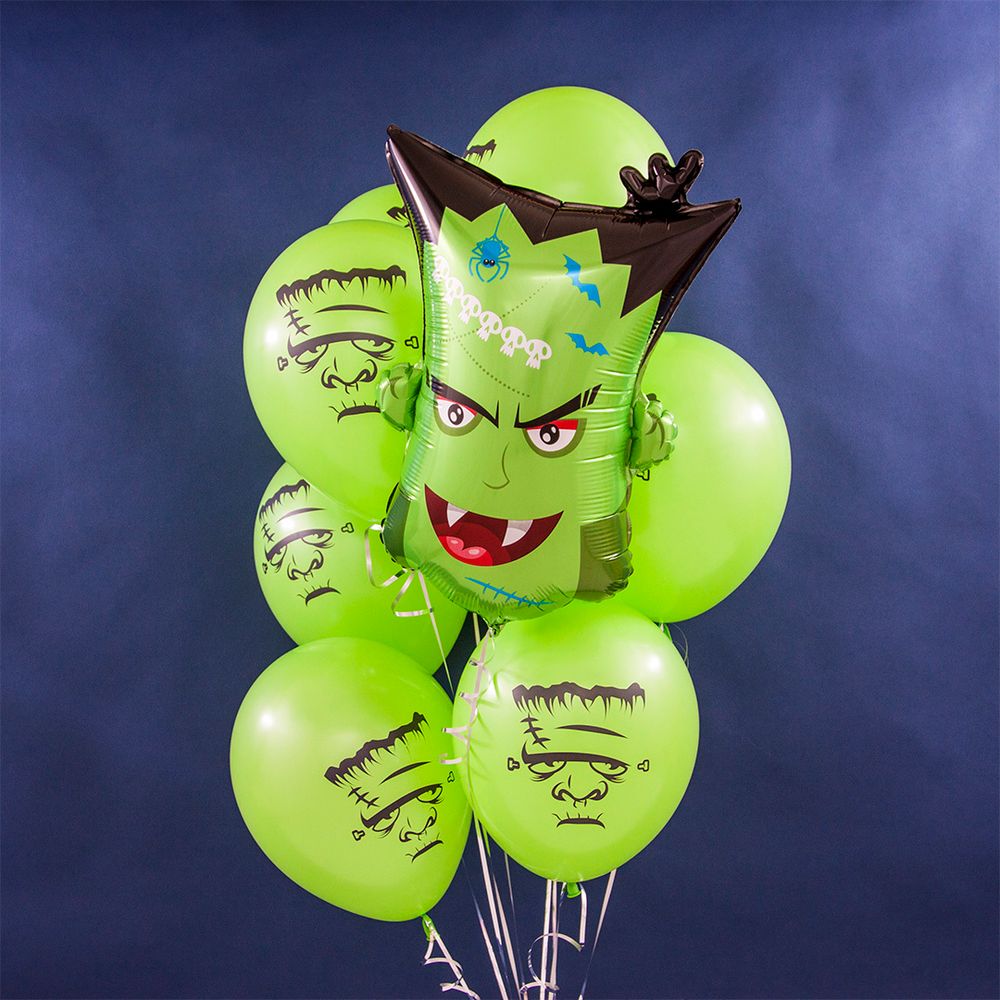 Шар (24"/61 см) Фигура, Голова, Франкенштейн 1 шт.