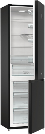 Отдельностоящий двухкамерный холодильник Gorenje RK6201SYBK